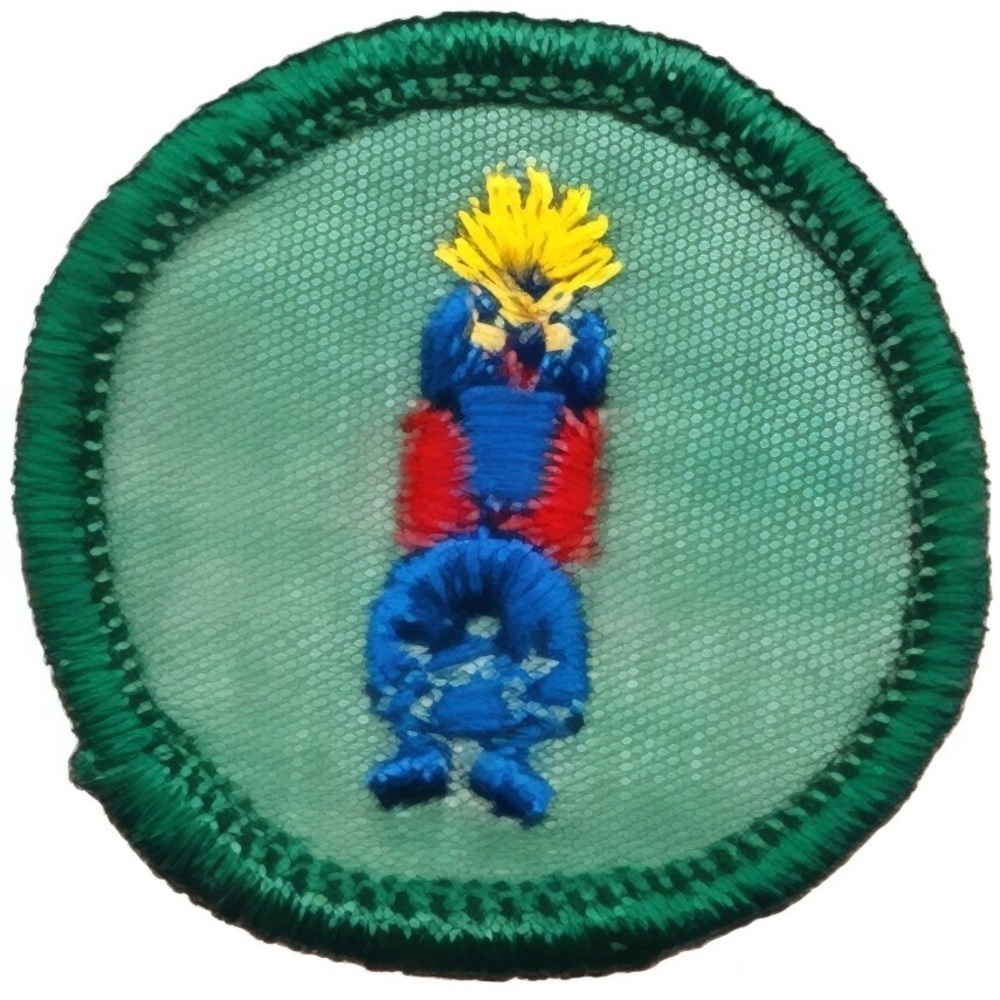 Vintage 1964 Girl Scouts Badge - Round 1.5”
